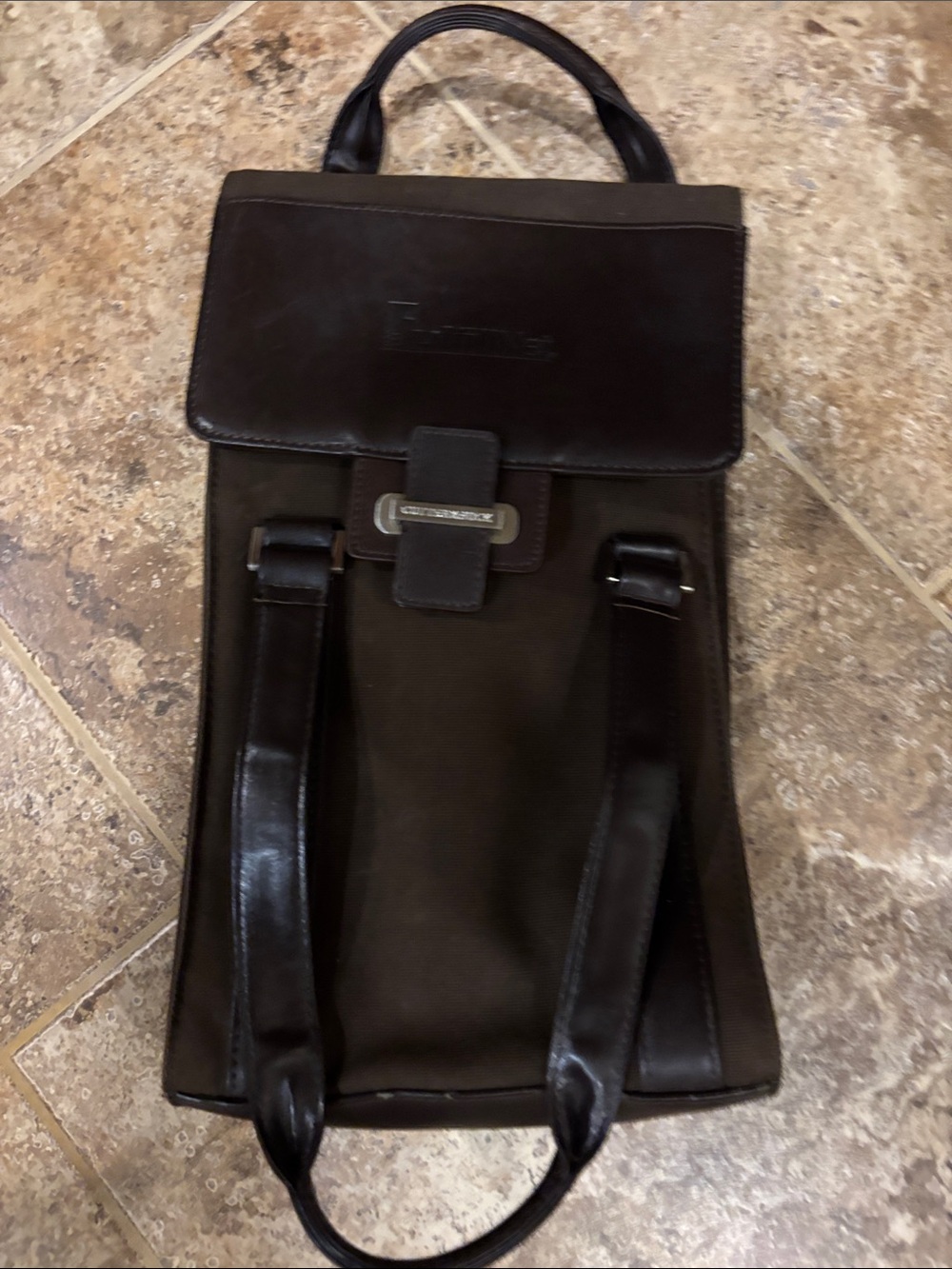 Cutter & Buck Brown Leather WineTote